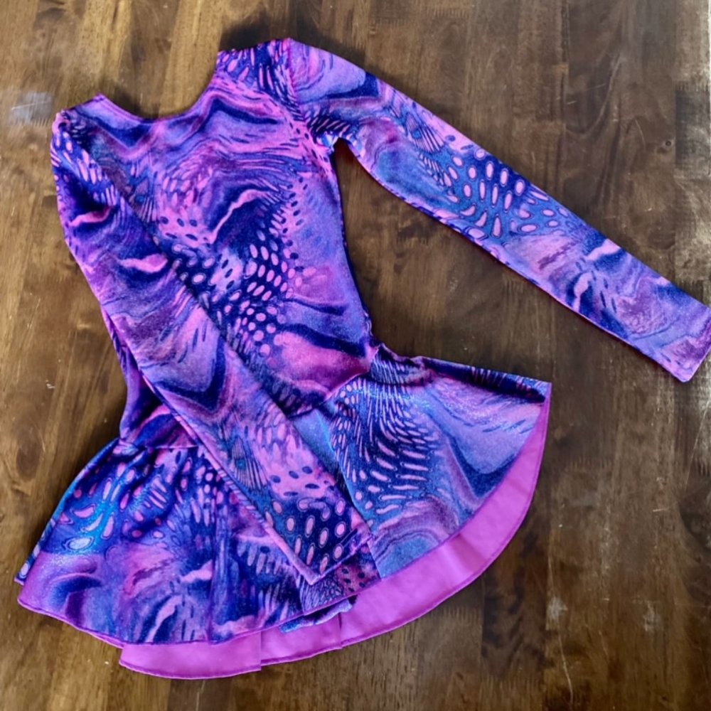 Mondor Born to Skate Glitter Figure Skating Dress